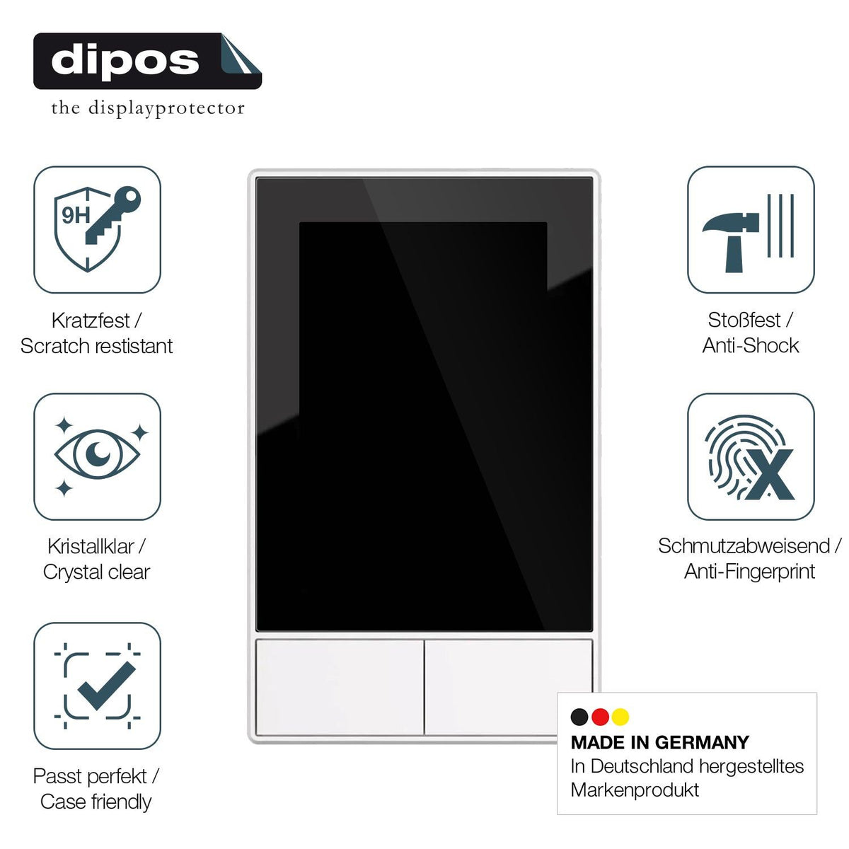2x Screen Protector for SONOFF NSPanel-EUW Flexible Glass 9H dipos