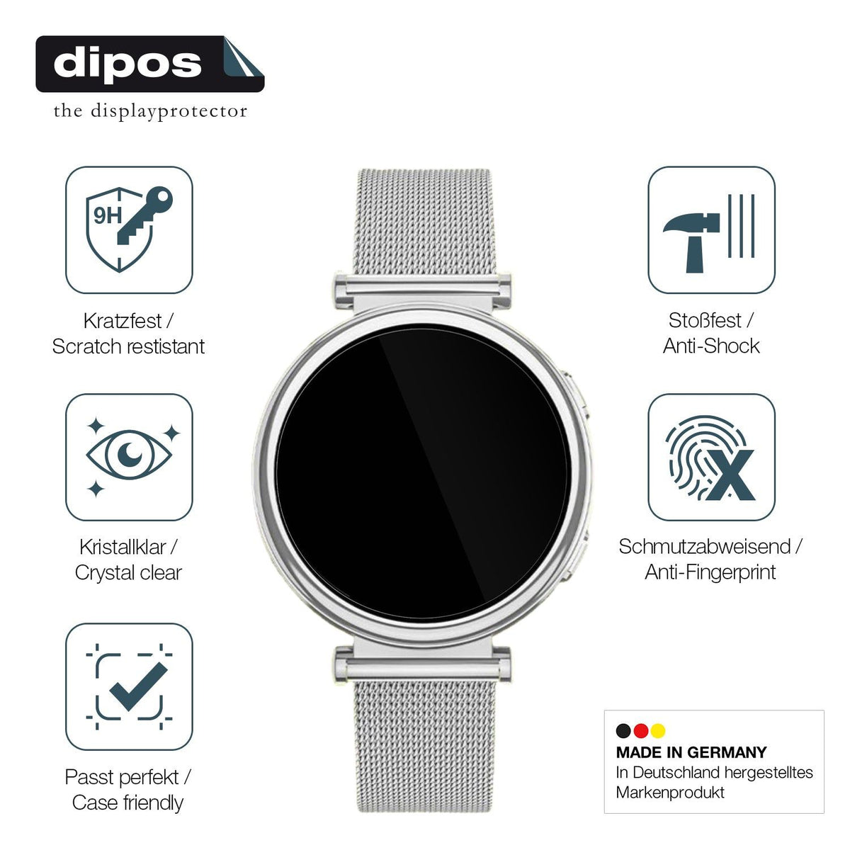 2x Screen Protector for SWGOTA I109 Smartwatch Flexible Glass 9H dipos