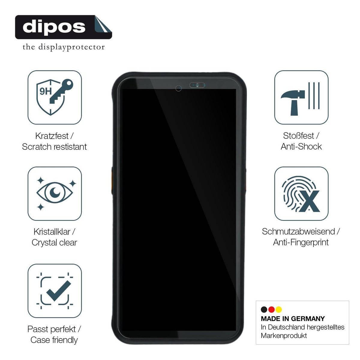 2x Screen Protector for Bartec SP9EX1 Flexible Glass 9H dipos