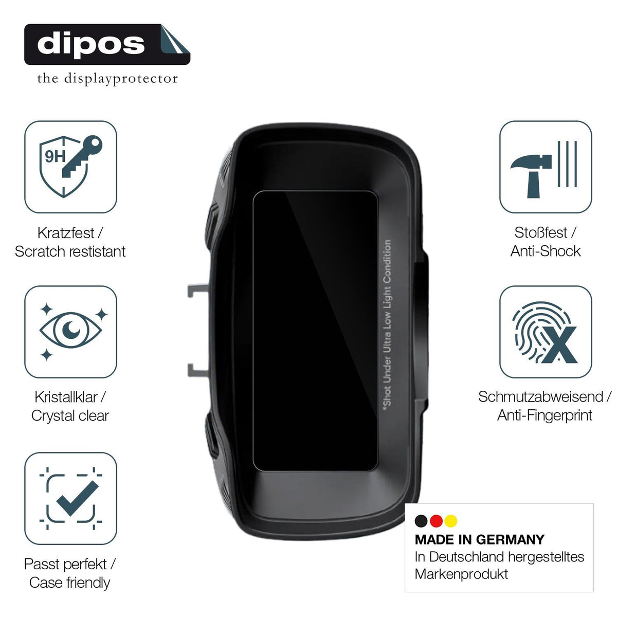 2x Screen Protector for AKASO Seemor-200 Flexible Glass 9H dipos