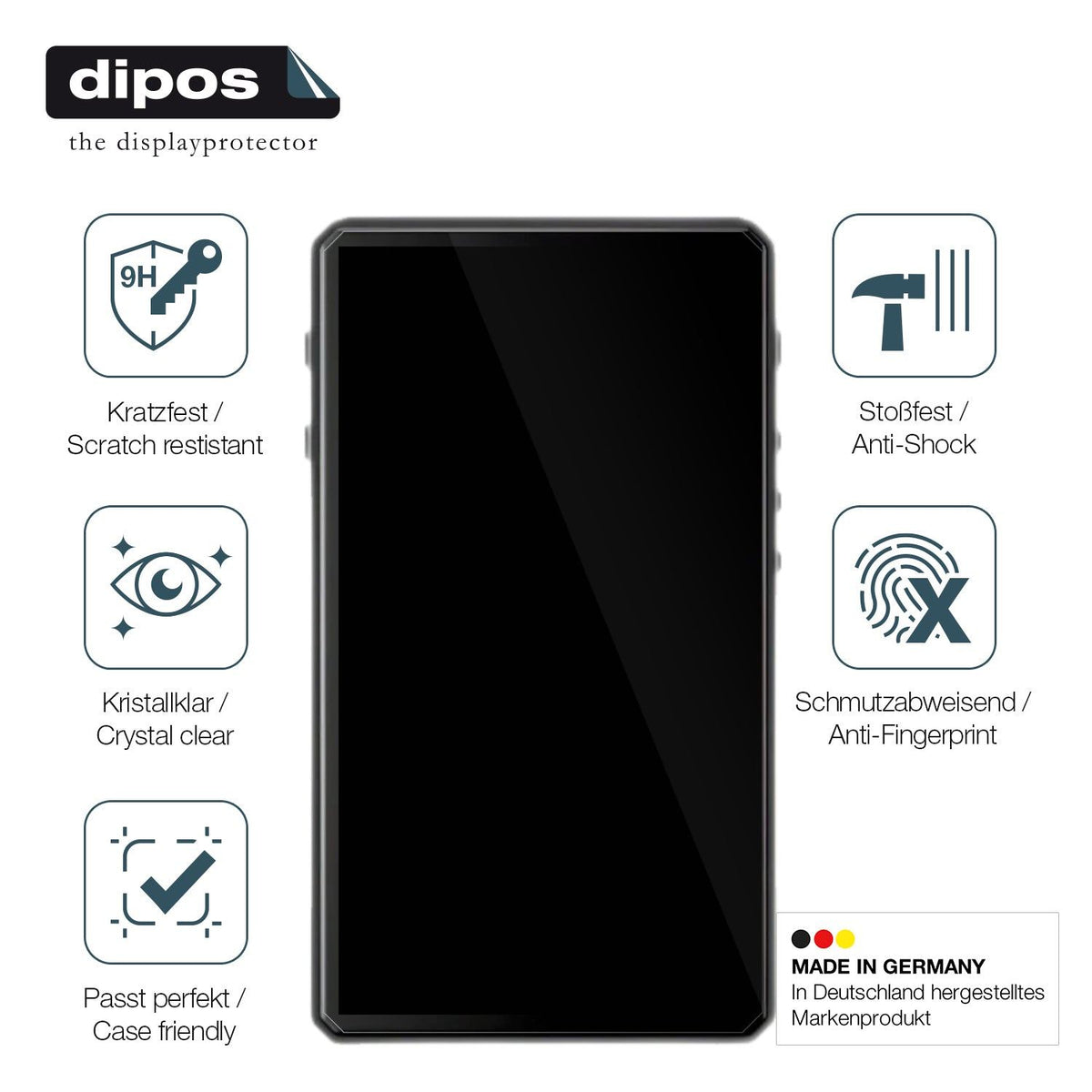 2x Screen Protector for HiBy R5 II Flexible Glass 9H dipos