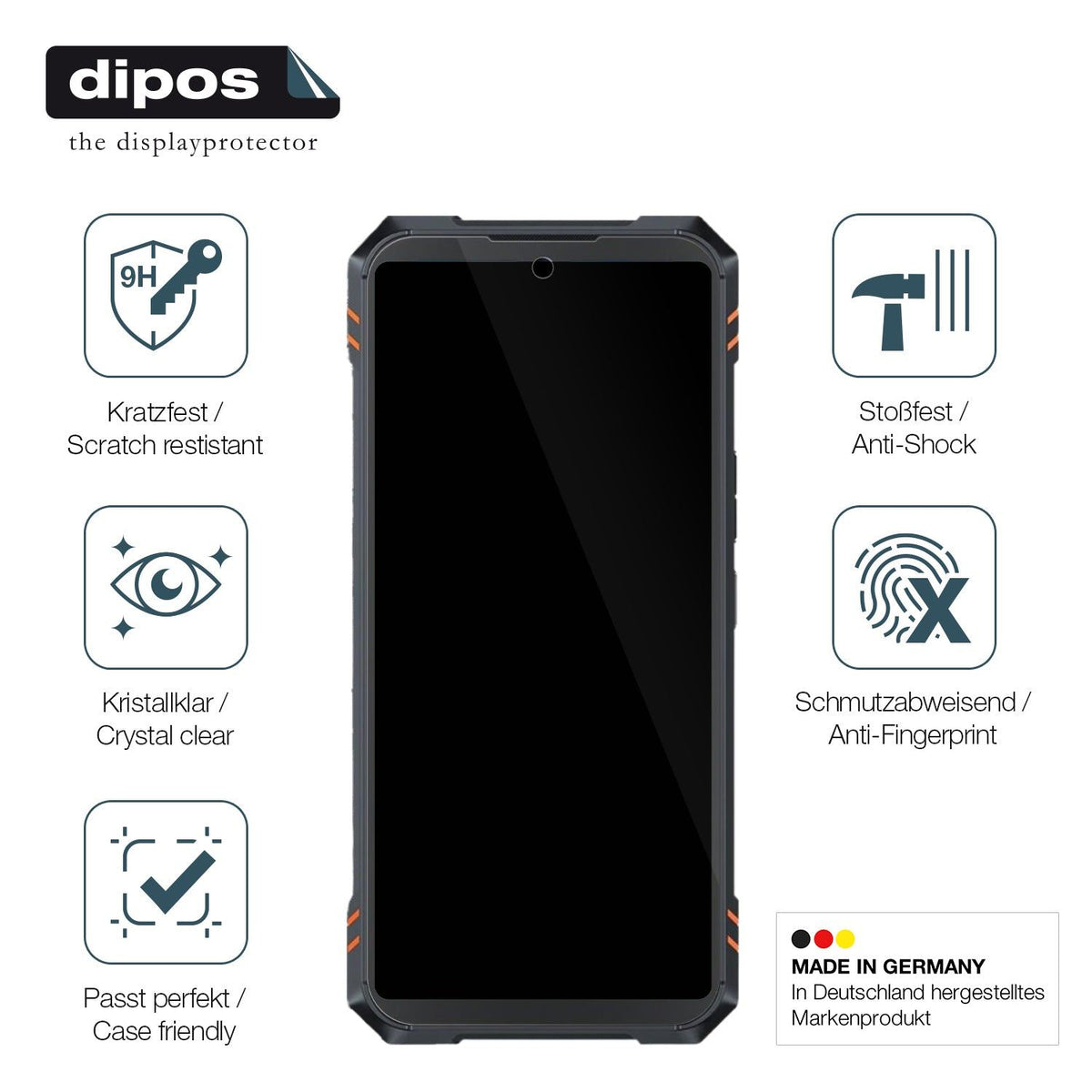 2x Screen Protector for Cubot KingKong Star 2 Flexible Glass 9H dipos