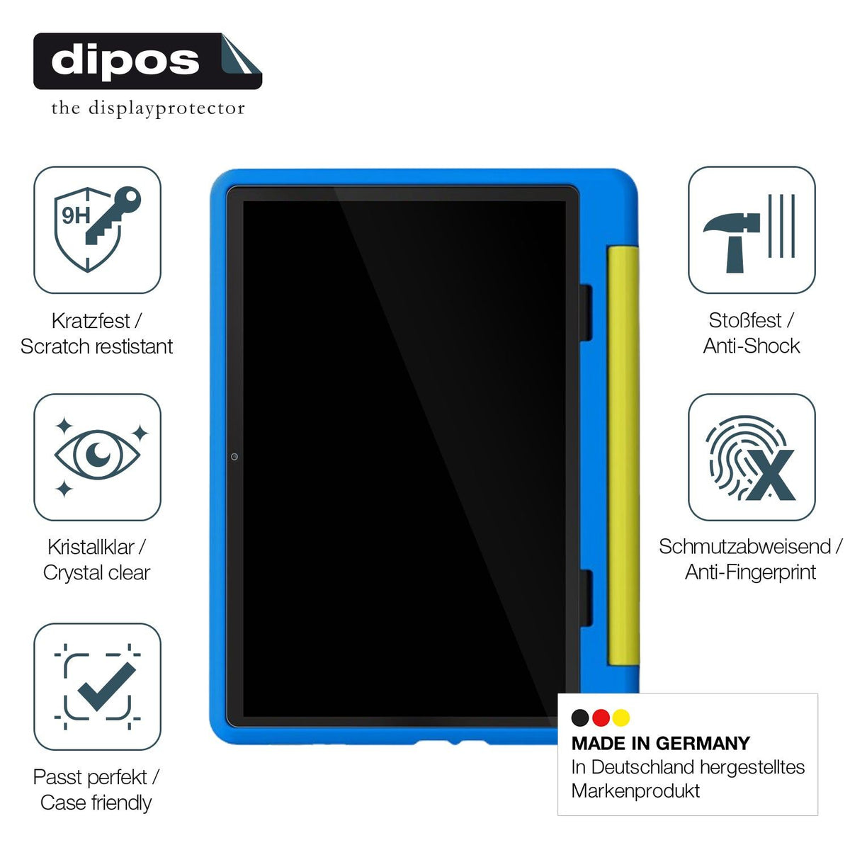2x Screen Protector for Freeski KT1016 10.1 Zoll Flexible Glass 9H dipos