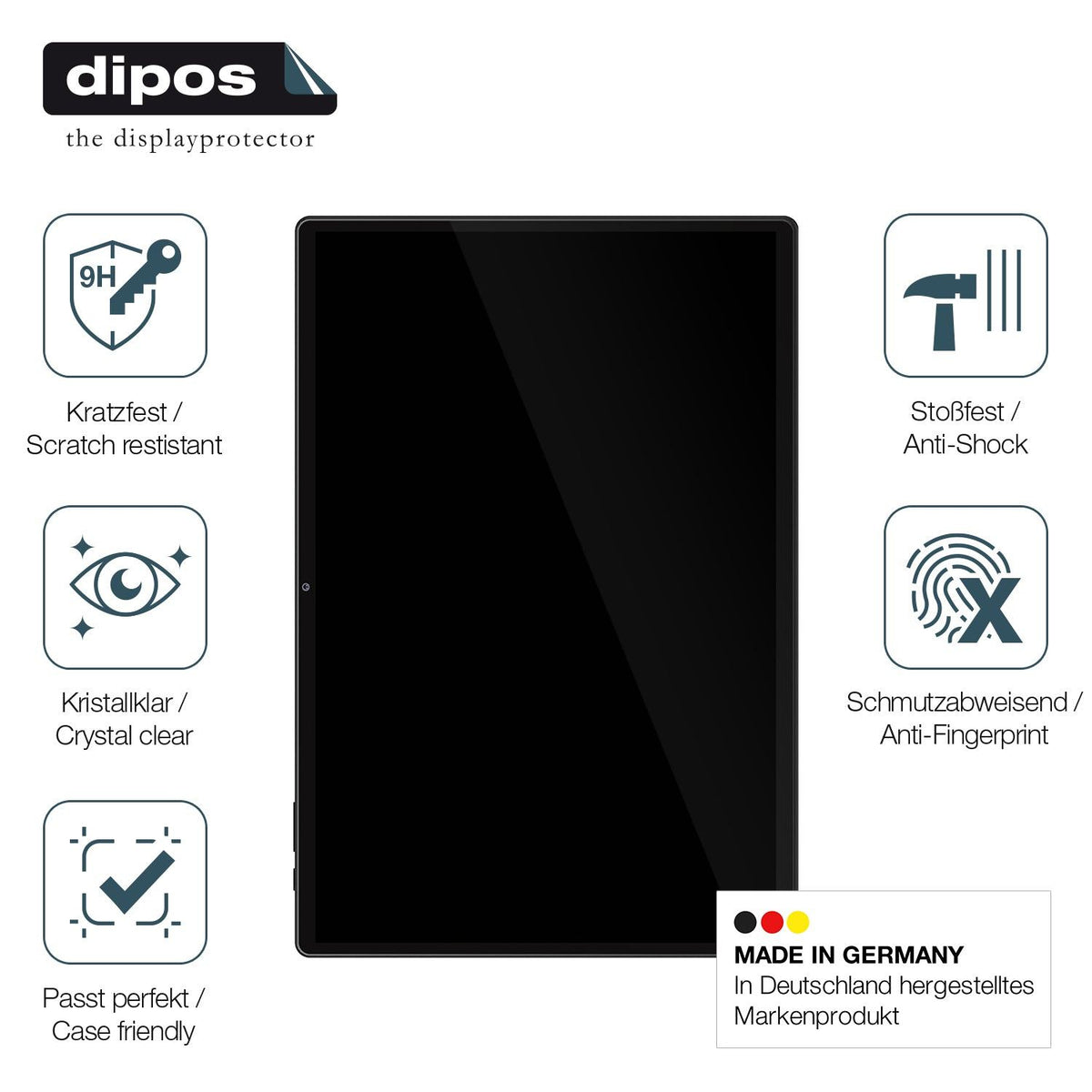 2x Screen Protector for FASTWD T181-EEA 14 Zoll Flexible Glass 9H dipos