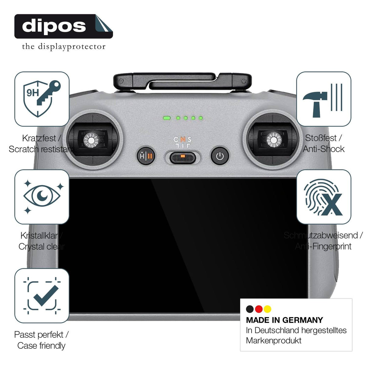 2x Screen Protector for DJI RC 2 Flexible Glass 9H dipos