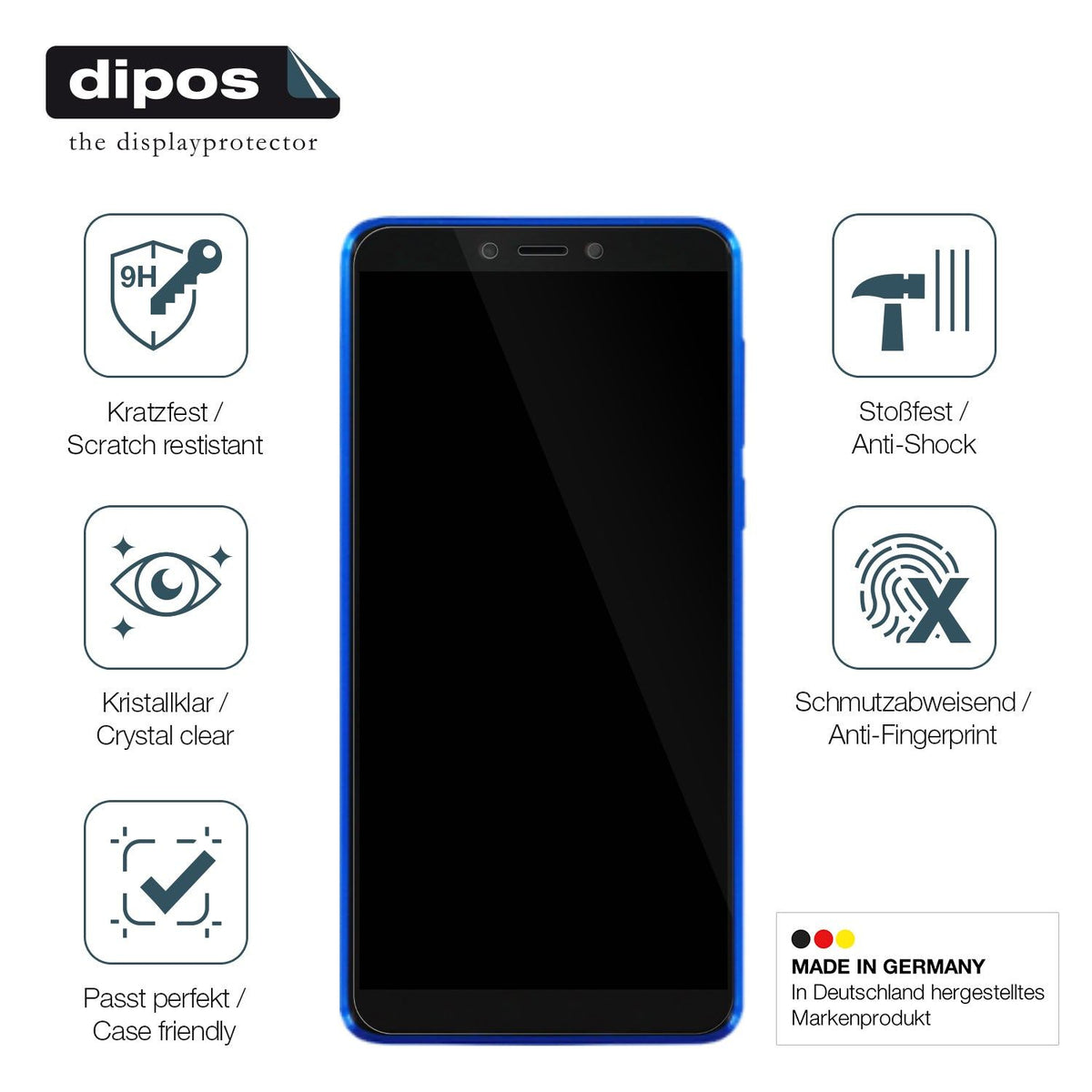 2x Screen Protector for Mobicel R1 Plus Flexible Glass 9H dipos