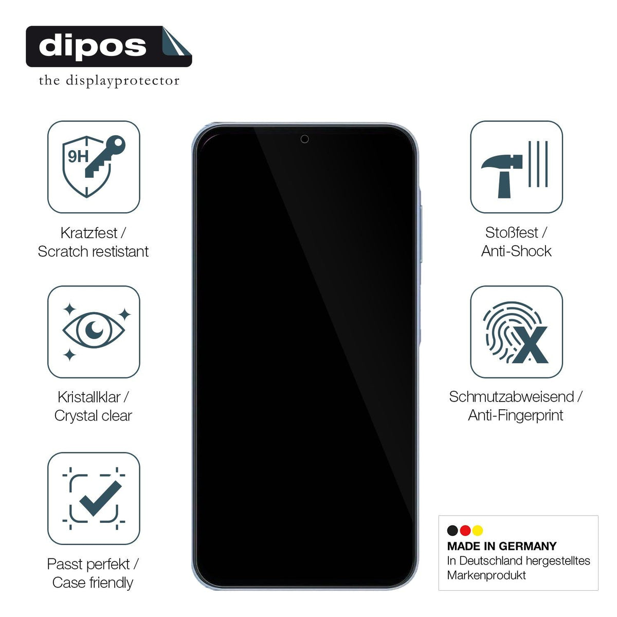 2x Screen Protector for Samsung Galaxy A25 Flexible Glass 9H dipos