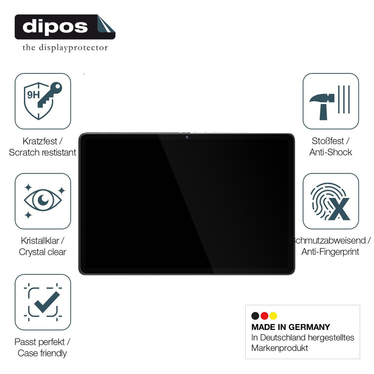 2x Screen Protector for XGody Q17 11 Zoll Flexible Glass 9H dipos
