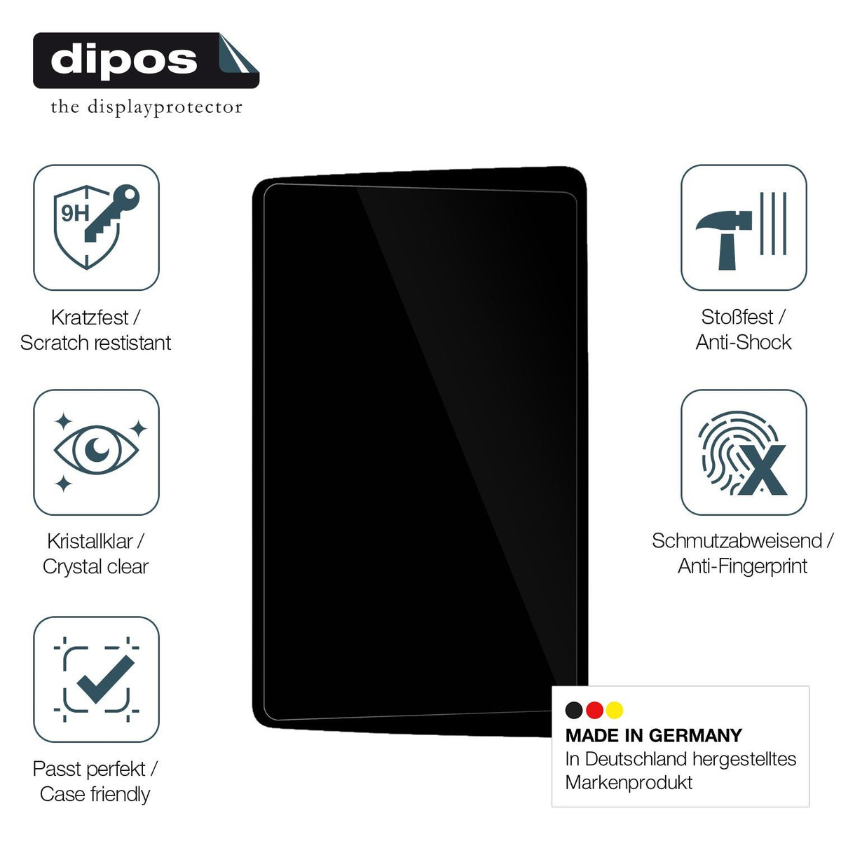 2x Screen Protector for Teyes CC3 9 Zoll Flexible Glass 9H dipos