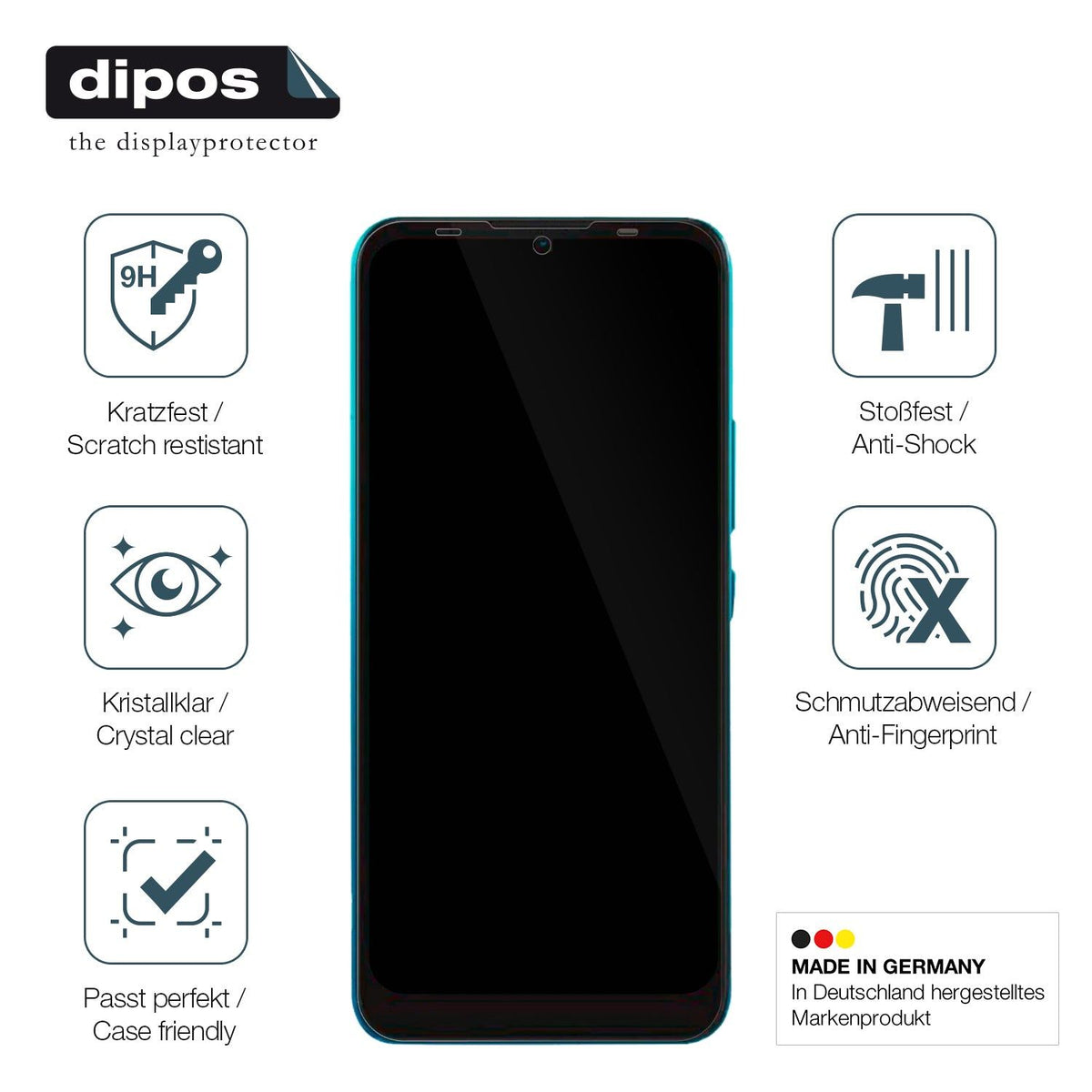 2x Screen Protector for Mobicel Epic Flexible Glass 9H dipos