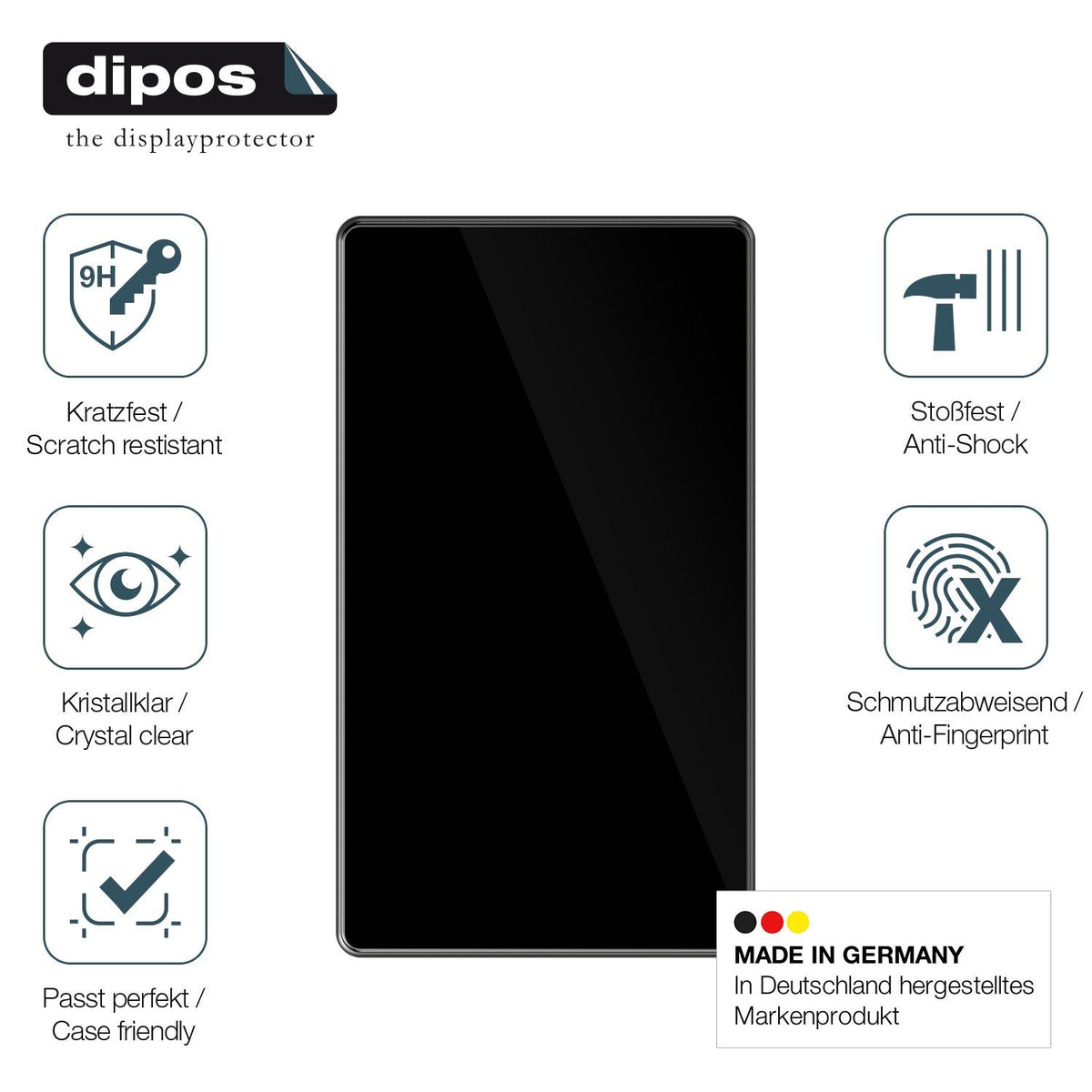 2x Screen Protector for Pioneer SPH-EVO93DAB Flexible Glass 9H dipos