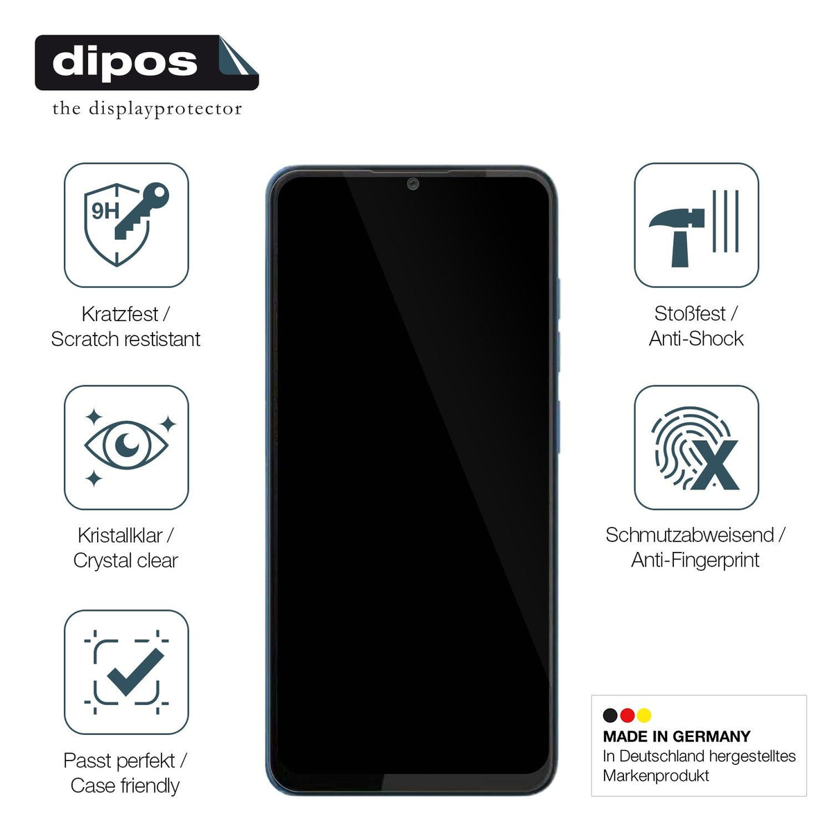 2x Screen Protector for HTC Wildfire E5 Plus Flexible Glass 9H dipos