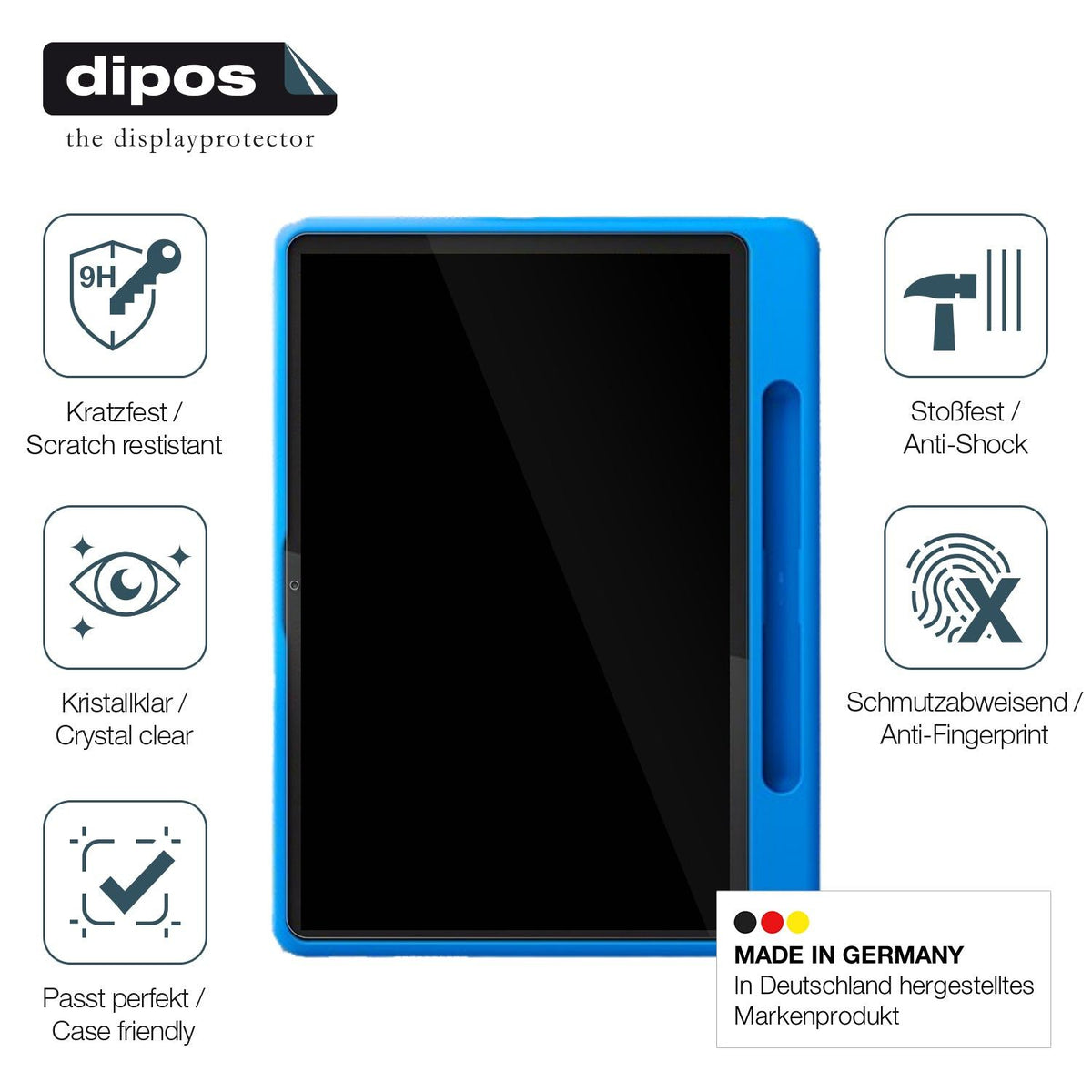 2x Screen Protector for Lenovo Tab 3.Gen 10.1 Zoll Kids Flexible Glass 9H dipos