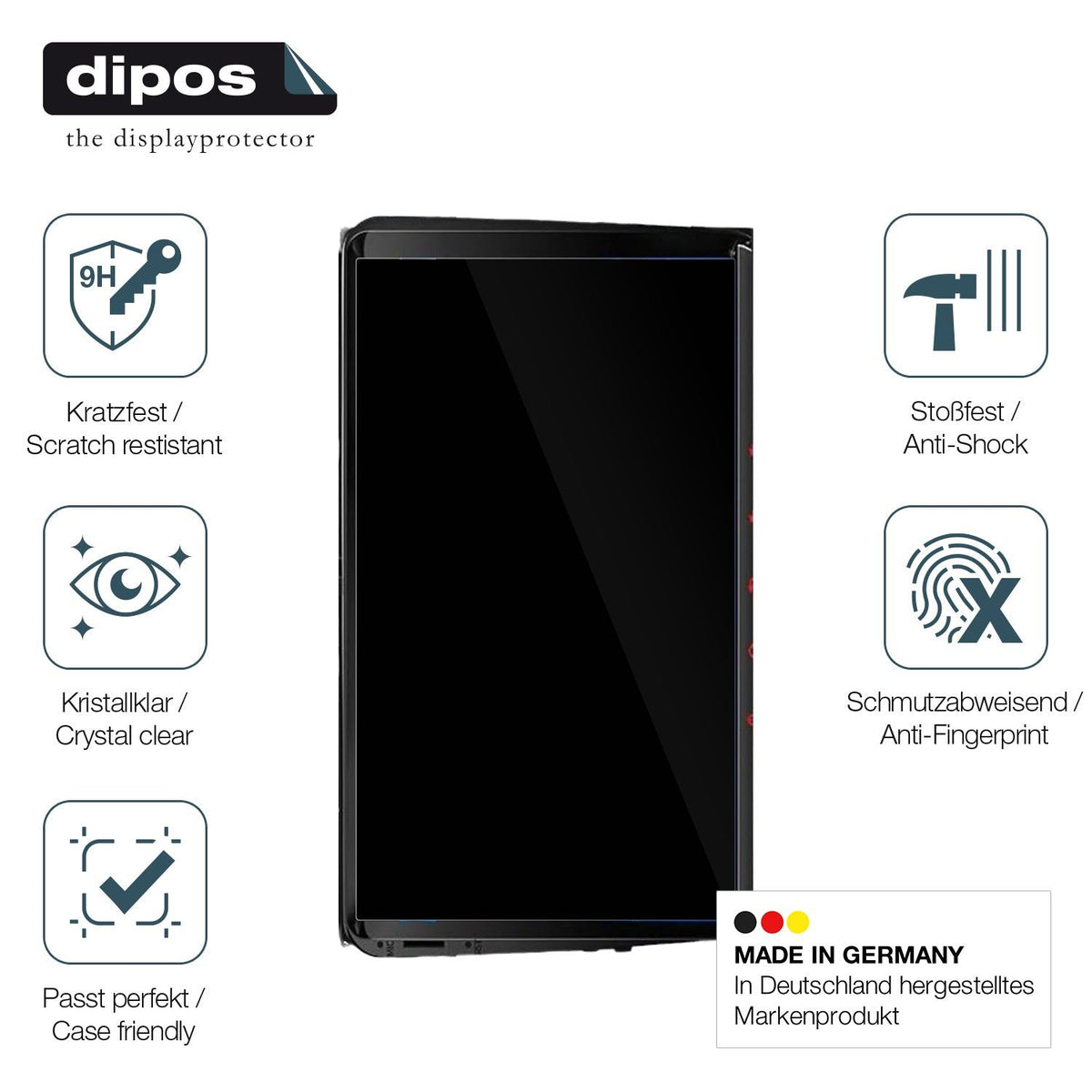 2x Screen Protector for QIIKEN 8 Core 4Go Flexible Glass 9H dipos