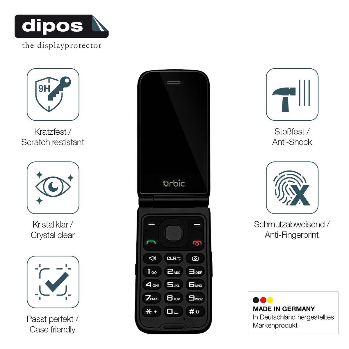 2x Screen Protector for Orbic Journey Pro Flexible Glass 9H dipos