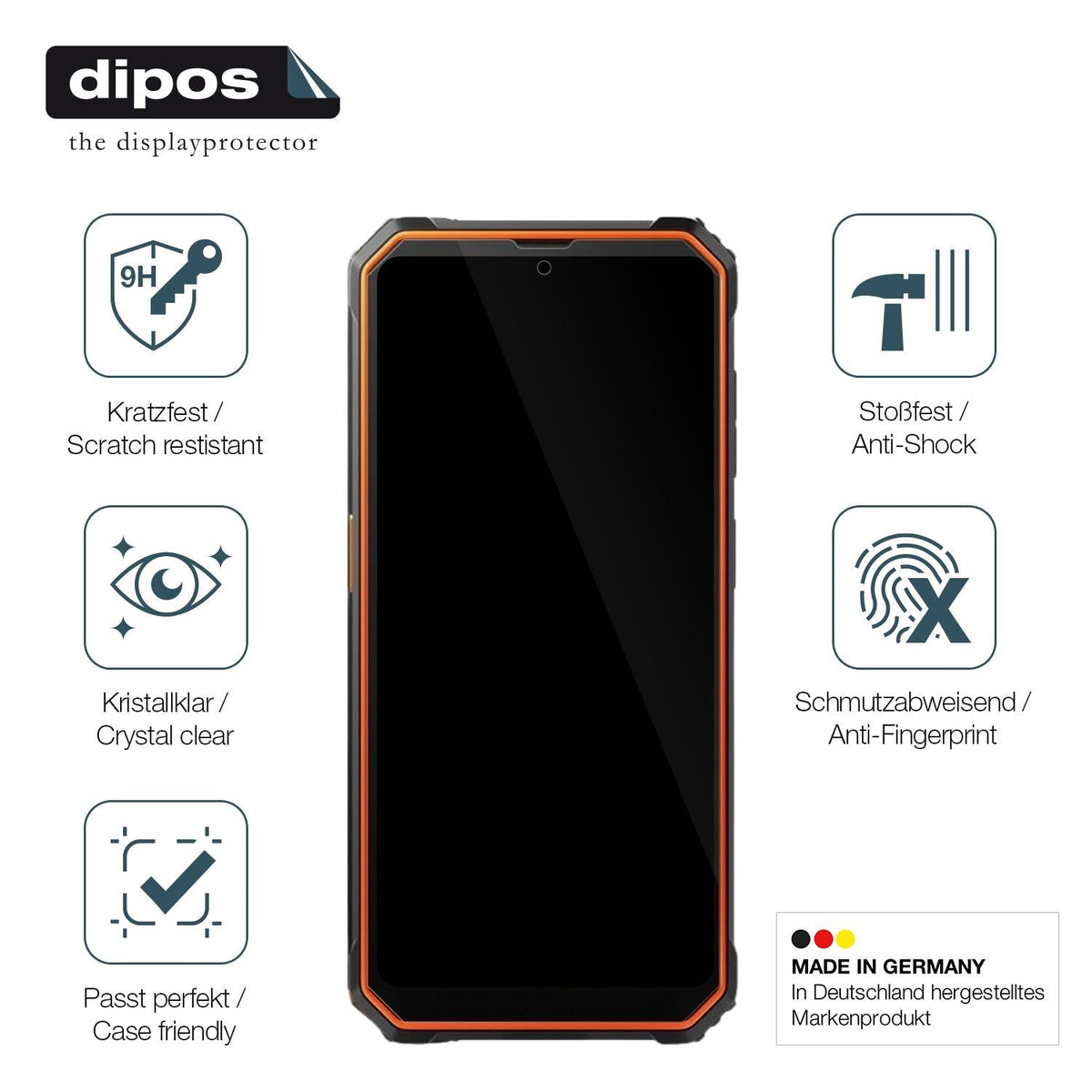 2x Screen Protector for Blackview BV4800 SE Flexible Glass 9H dipos