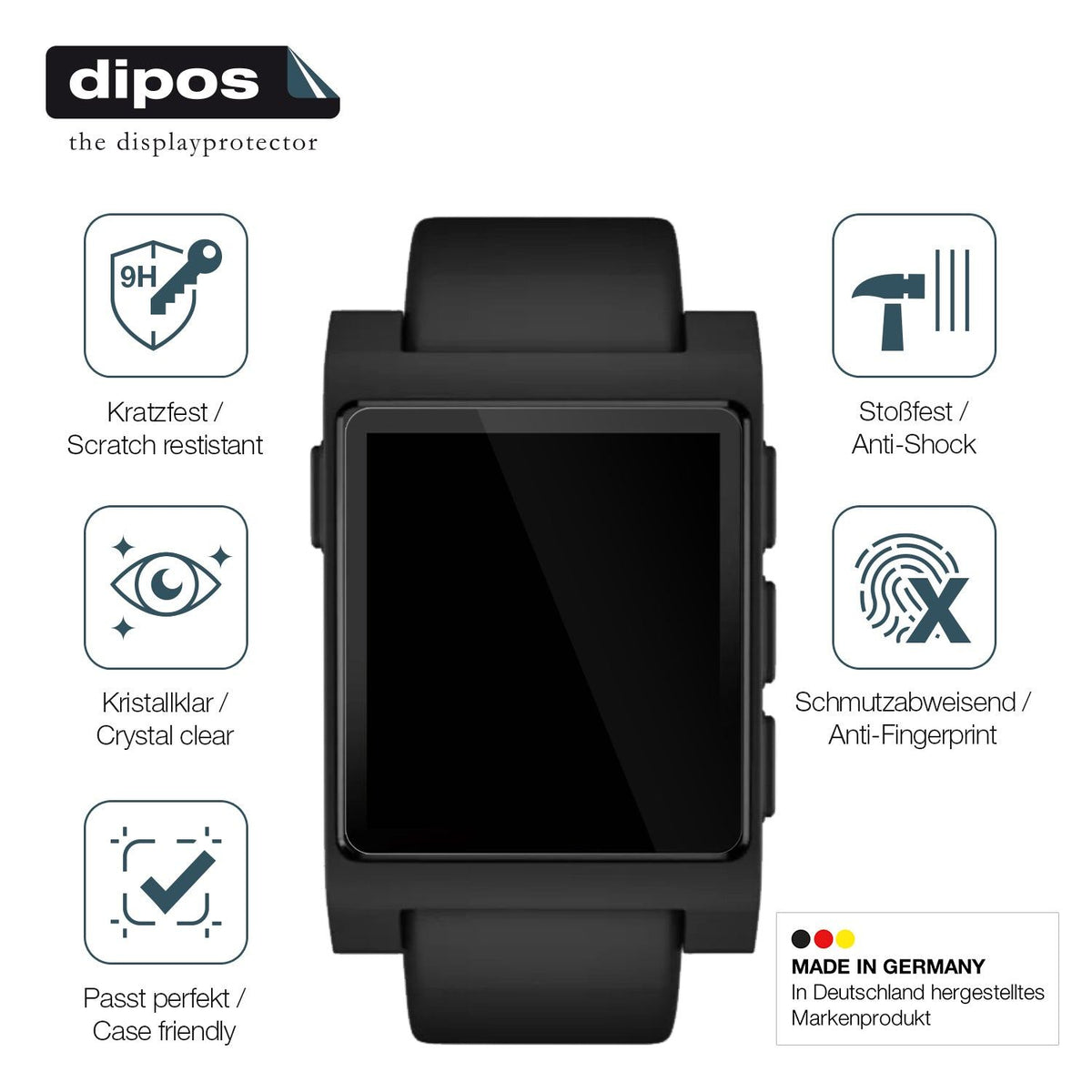 2x Screen Protector for Pebble Core 2 Duo Flexible Glass 9H dipos