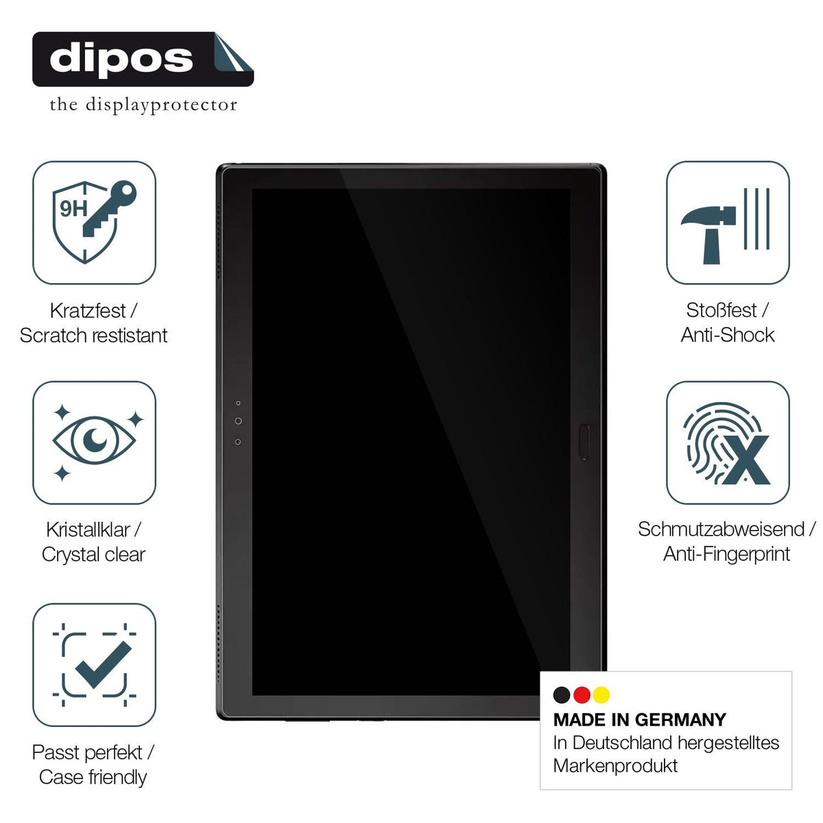 2x Screen Protector for Lenovo TB-X304X Flexible Glass 9H dipos