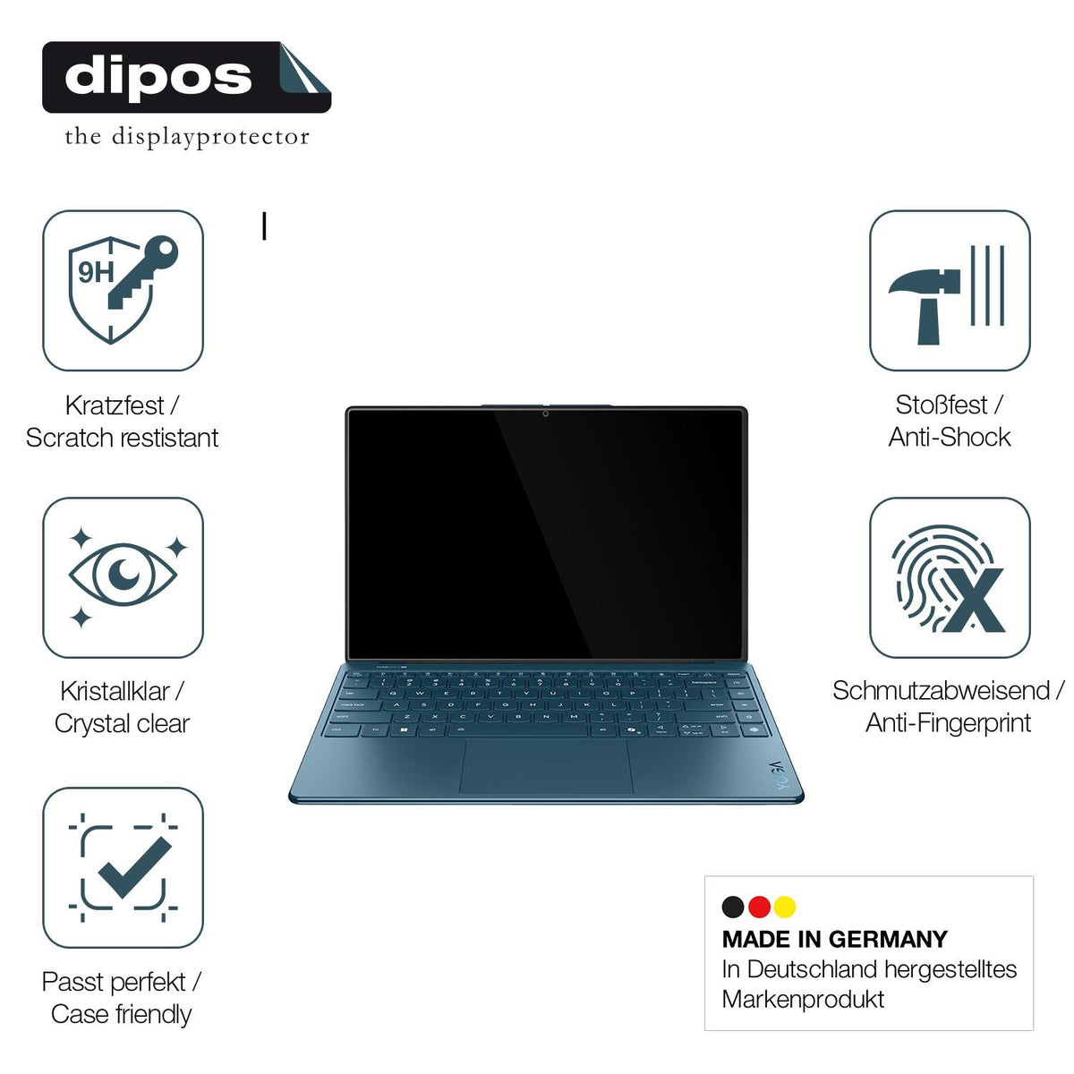 2x Screen Protector for Lenovo Yoga 9 2-in-1 14ILL10 14 Zoll Flexible Glass 9H