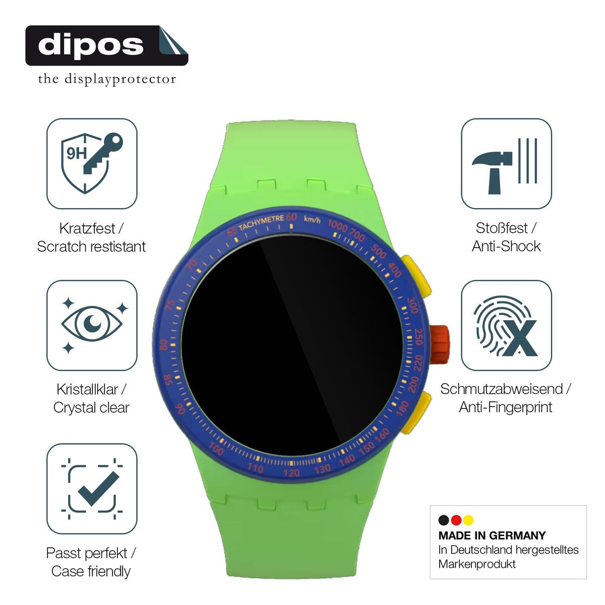 2x Screen Protector for Swatch Flowing Freshly SUSG1O1 Flexible Glass 9H dipos