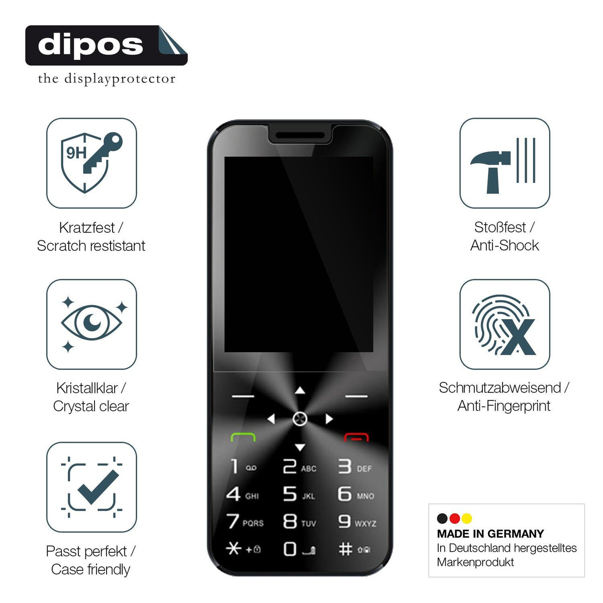 2x Screen Protector for I Kall A1 Flexible Glass 9H dipos