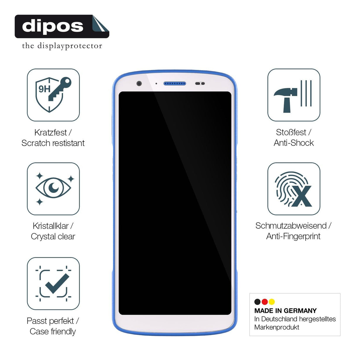 2x Screen Protector for Zebra HC 20 Flexible Glass 9H dipos