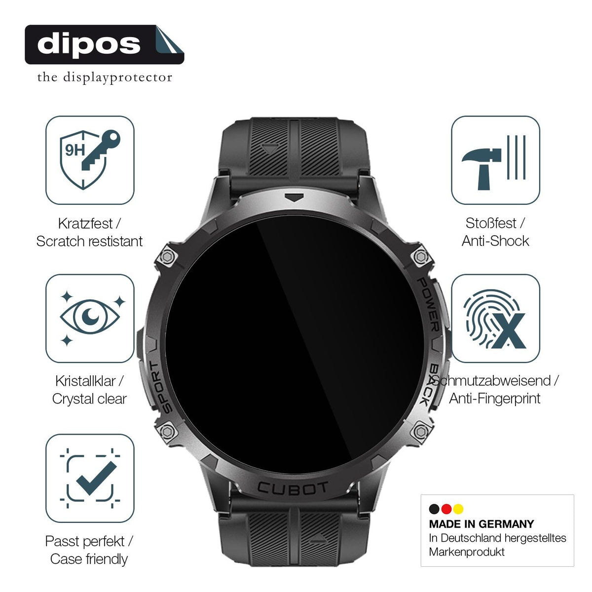 2x Screen Protector for Cubot X3 Flexible Glass 9H dipos