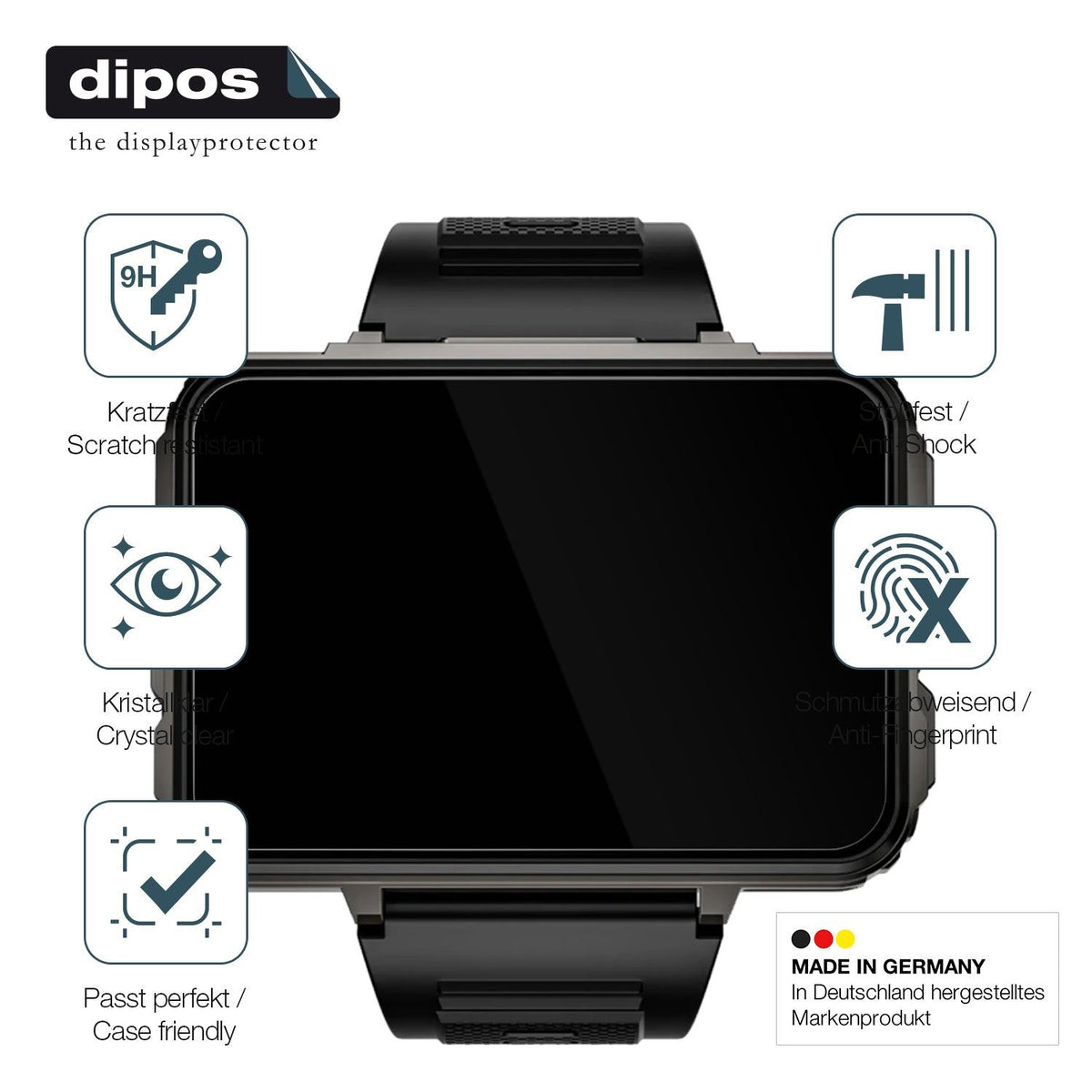 2x Screen Protector for Lokmat Appllp 5 Max Flexible Glass 9H dipos