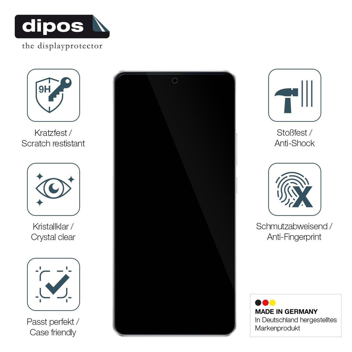 2x Screen Protector for iQOO Z10 Turbo Pro Flexible Glass 9H dipos