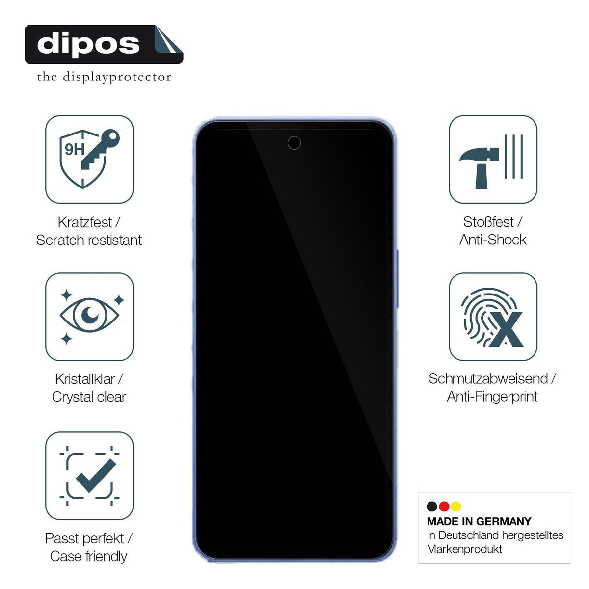 2x Screen Protector for Sharp Aquos wish5 Flexible Glass 9H dipos