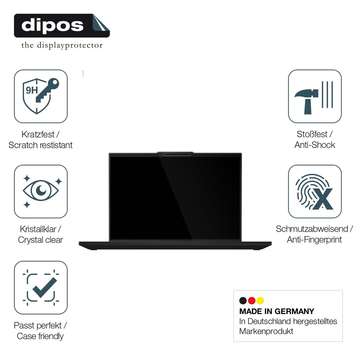 2x Screen Protector for Lenovo ThinkPad P14s Gen6 Flexible Glass 9H dipos