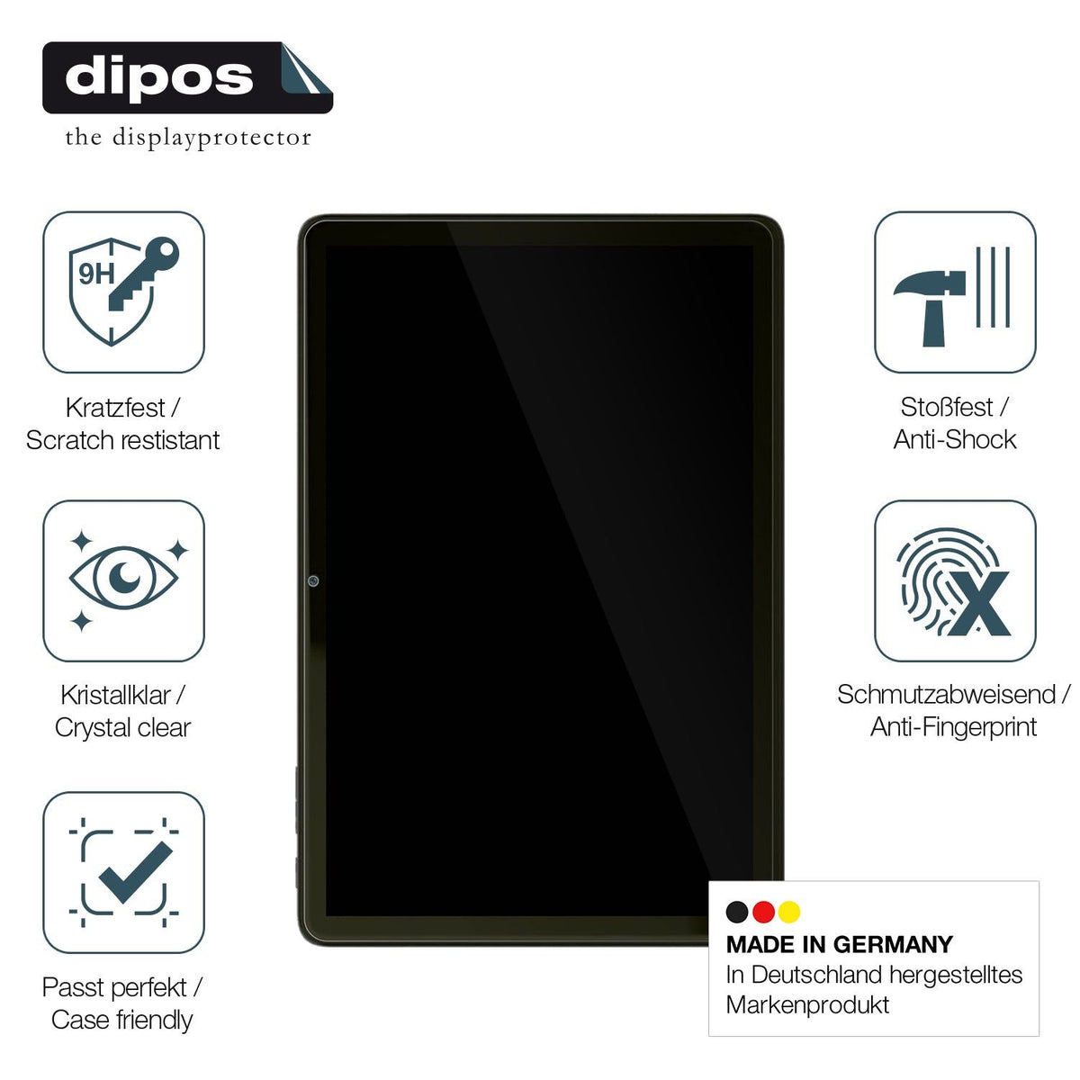 2x Screen Protector for Vale Tablet V10A Flexible Glass 9H dipos