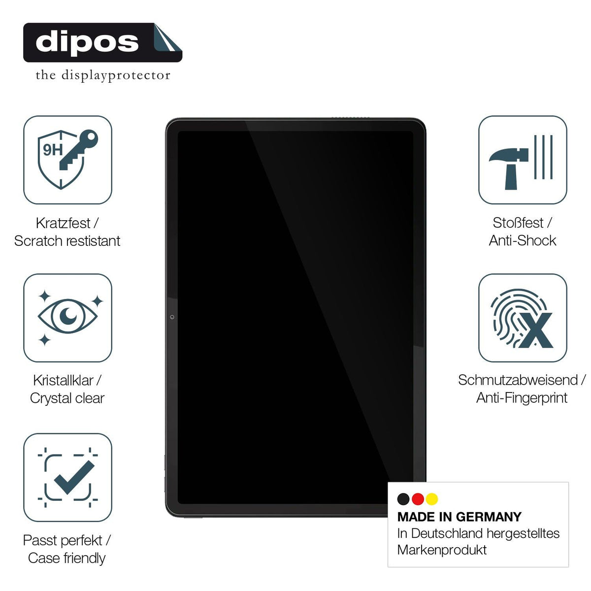 2x Screen Protector for Lenovo Tab K11e Flexible Glass 9H dipos