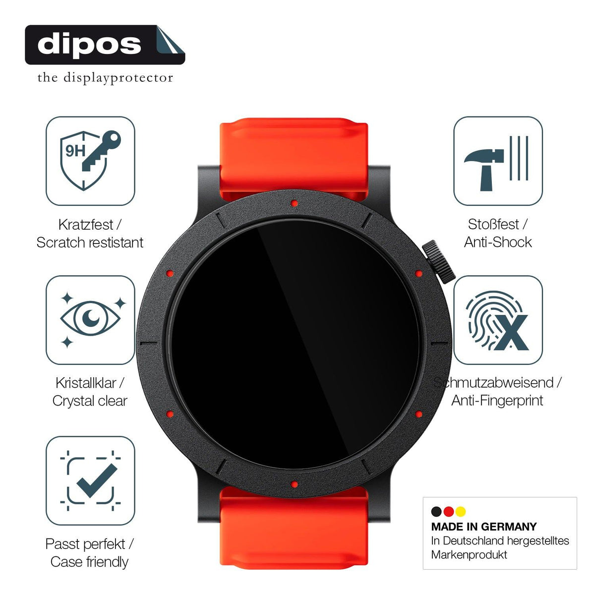 2x Screen Protector for CMF Watch 3 Pro Flexible Glass 9H dipos
