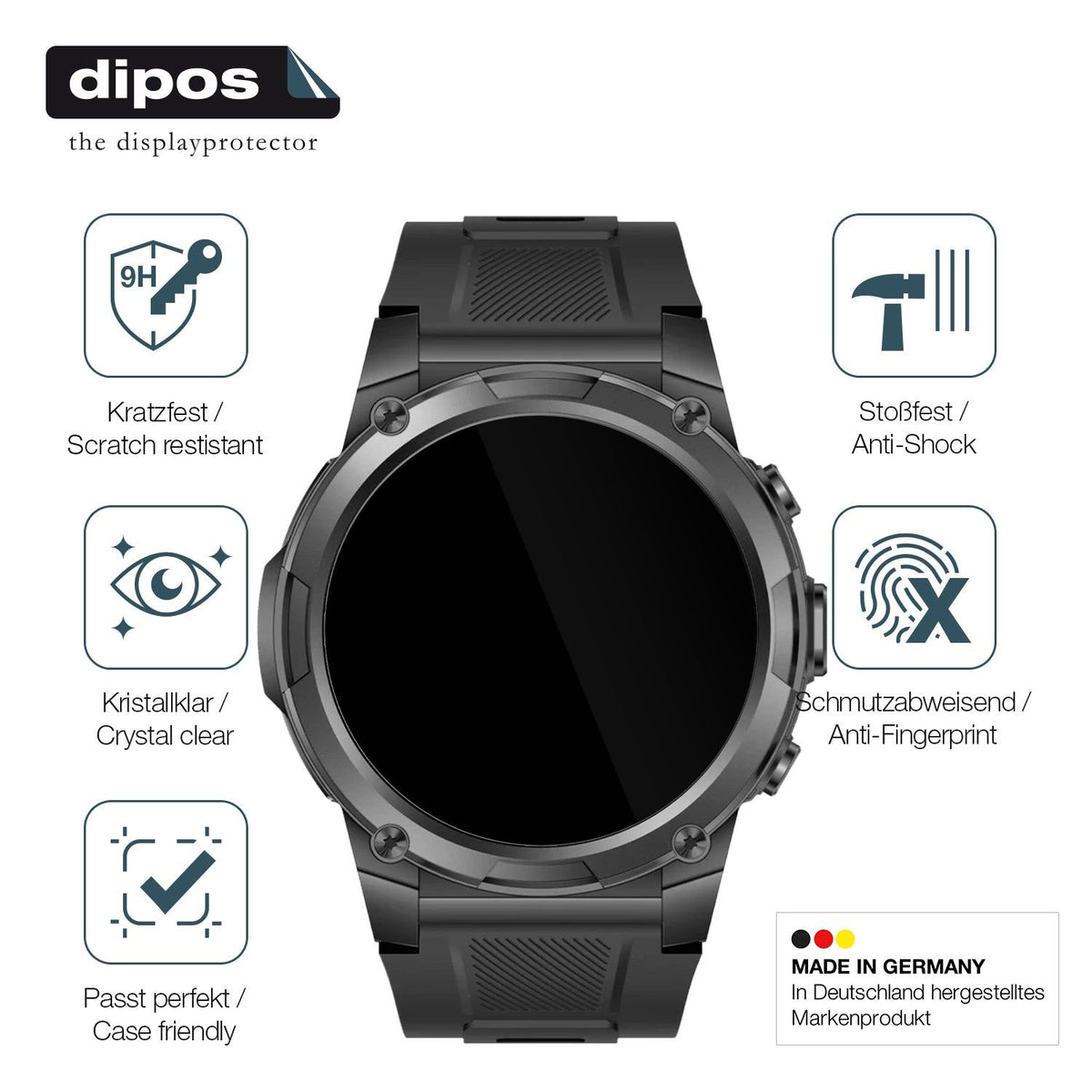 2x Screen Protector for Gard Pro Ultra 3 Flexible Glass 9H dipos
