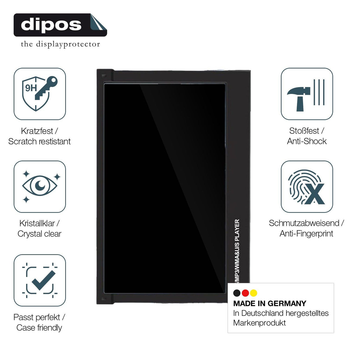 2x Screen Protector for Sixwin P5 7 Zoll Flexible Glass 9H dipos