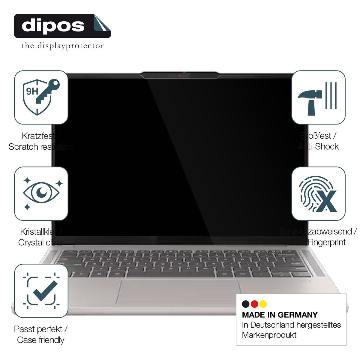 2x Screen Protector for Lenovo Chromebook Plus Gen 10 14 Zoll Flexible Glass 9H