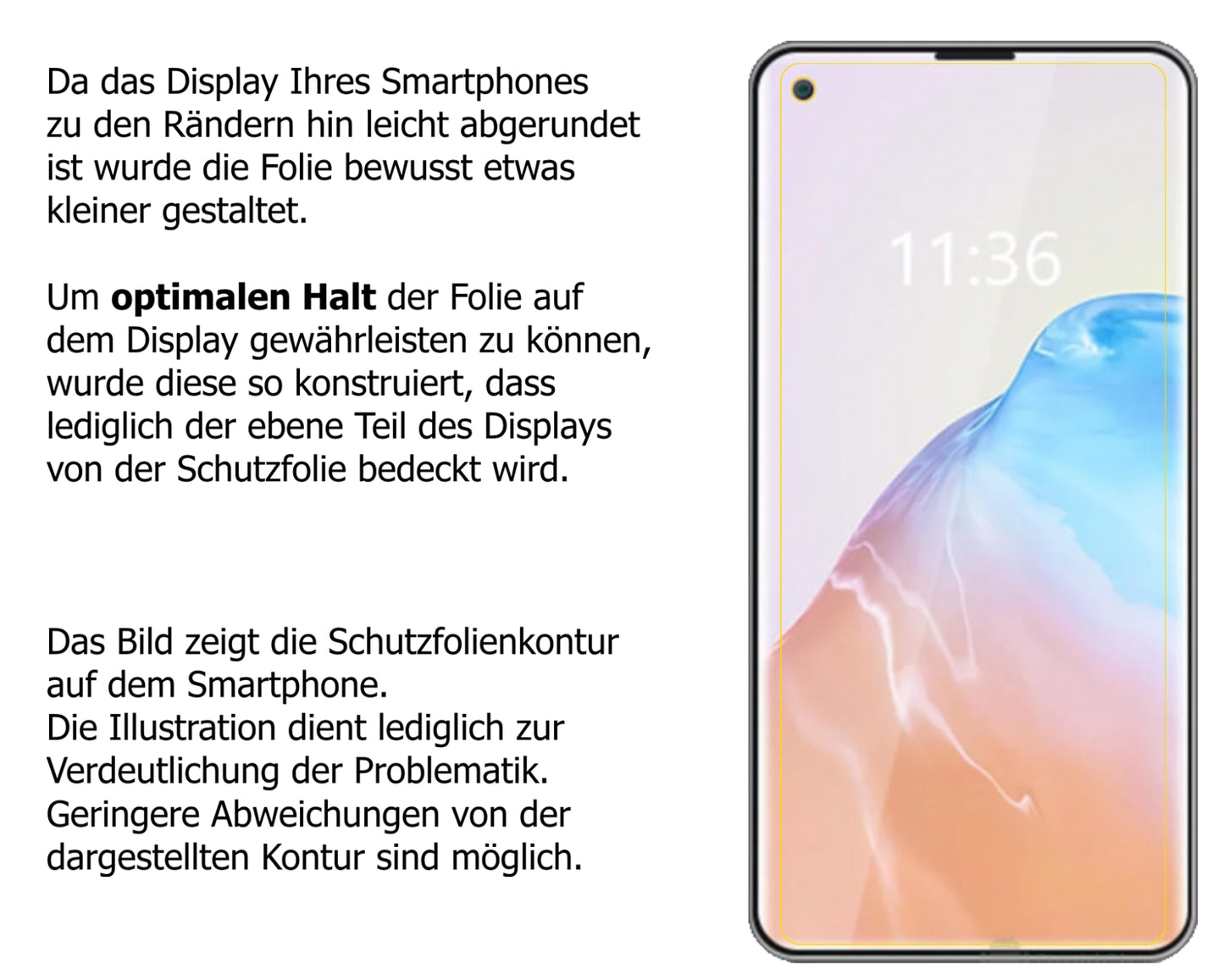 Dünne und klare Folie passend zugeschnitten für Cubot X30