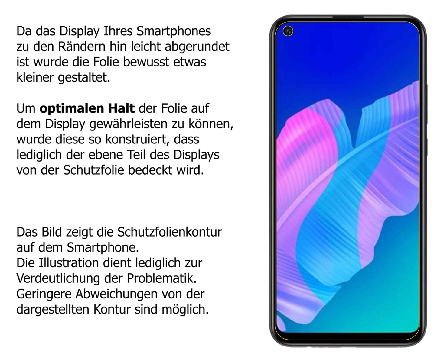 Dünne und klare Folie passend zugeschnitten für Honor Play 4T