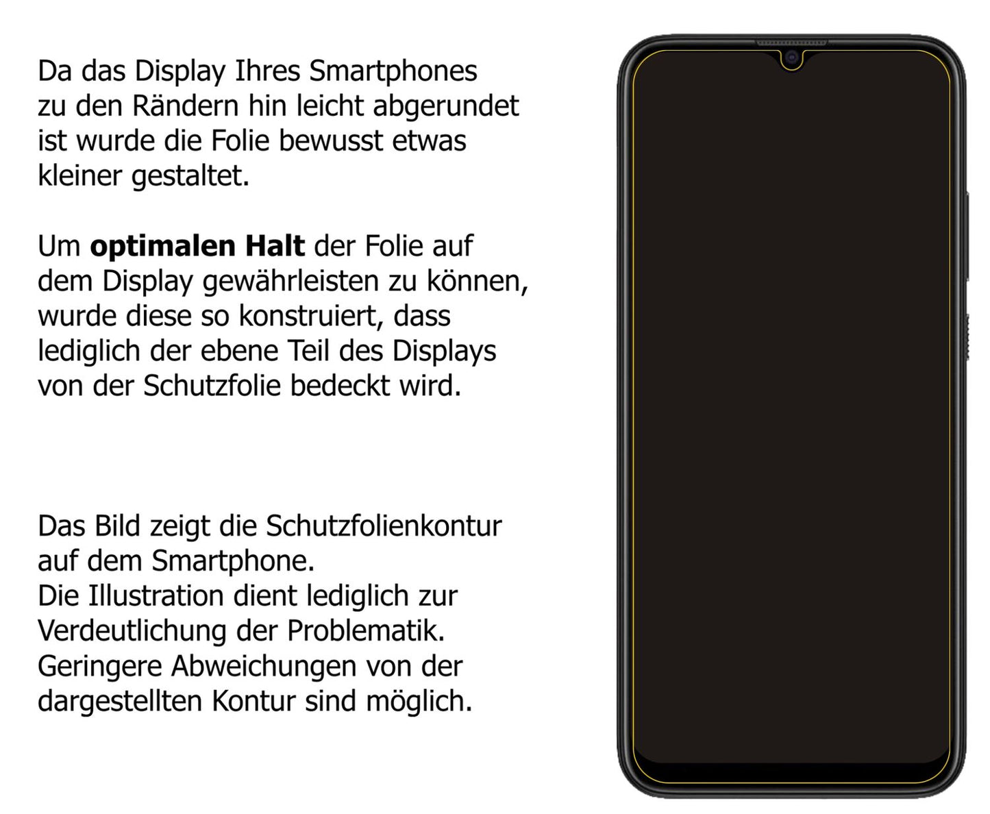 Dünne und klare Folie passend zugeschnitten für HTC Wildfire E3