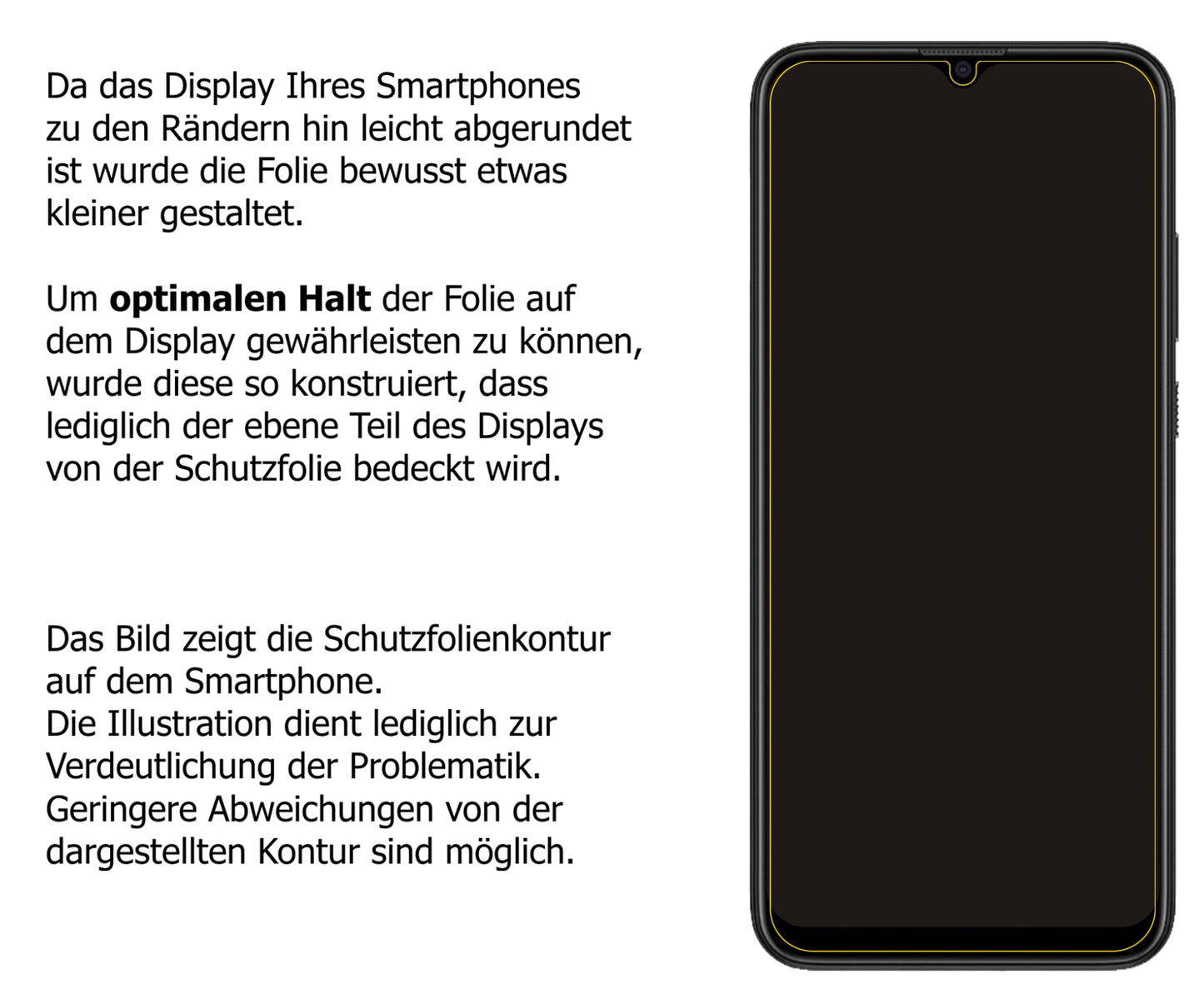 Dünne und klare Folie passend zugeschnitten für HTC Wildfire E3