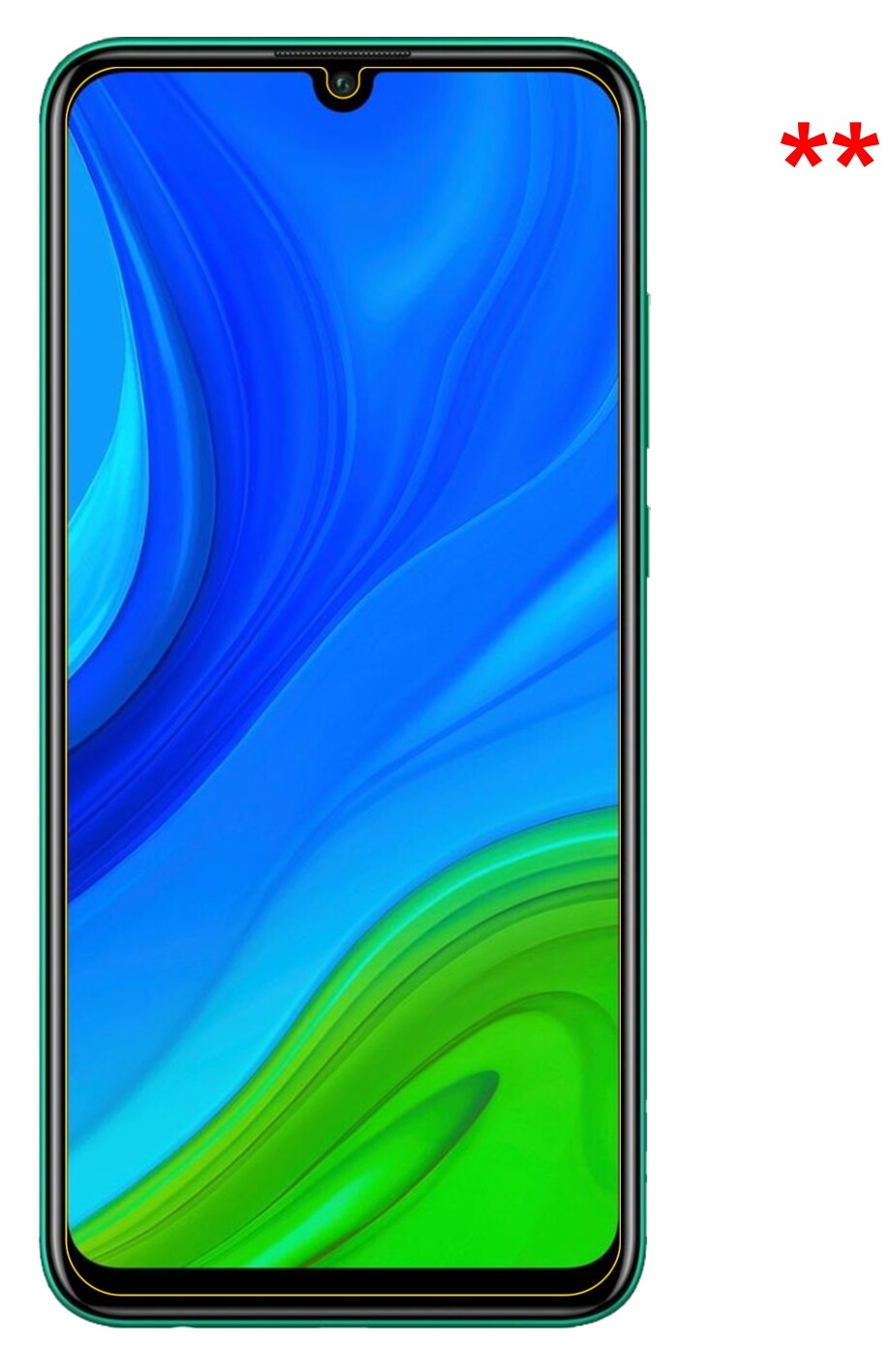 Dünne und klare Folie passend zugeschnitten für Huawei P Smart (2020)