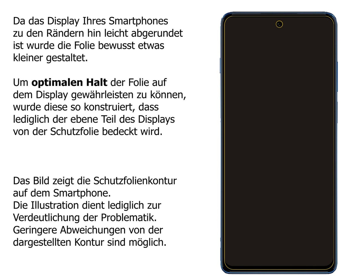 Dünne und klare Folie passend zugeschnitten für Motorola Moto G200