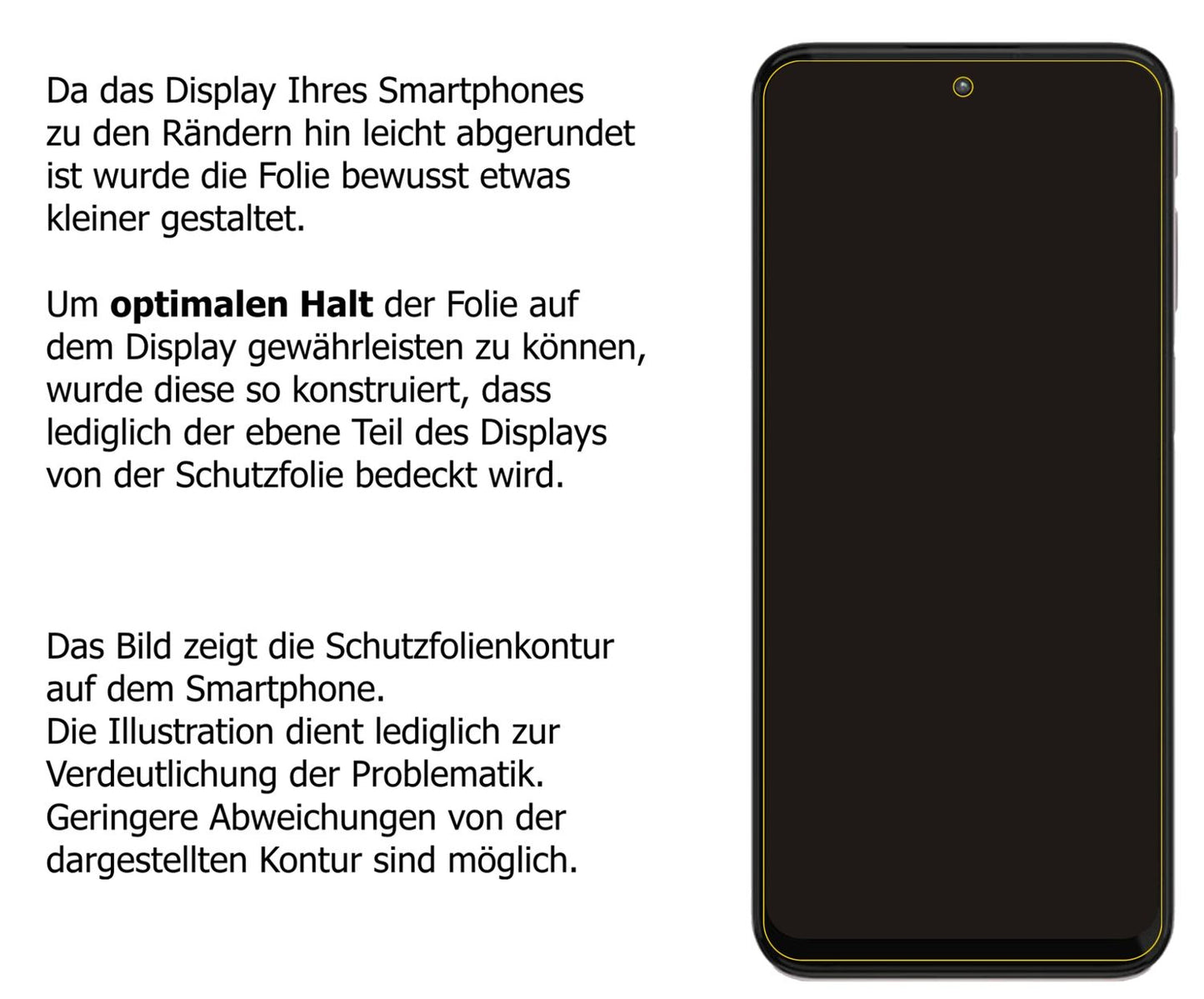 Dünne und klare Folie passend zugeschnitten für Motorola Moto G41