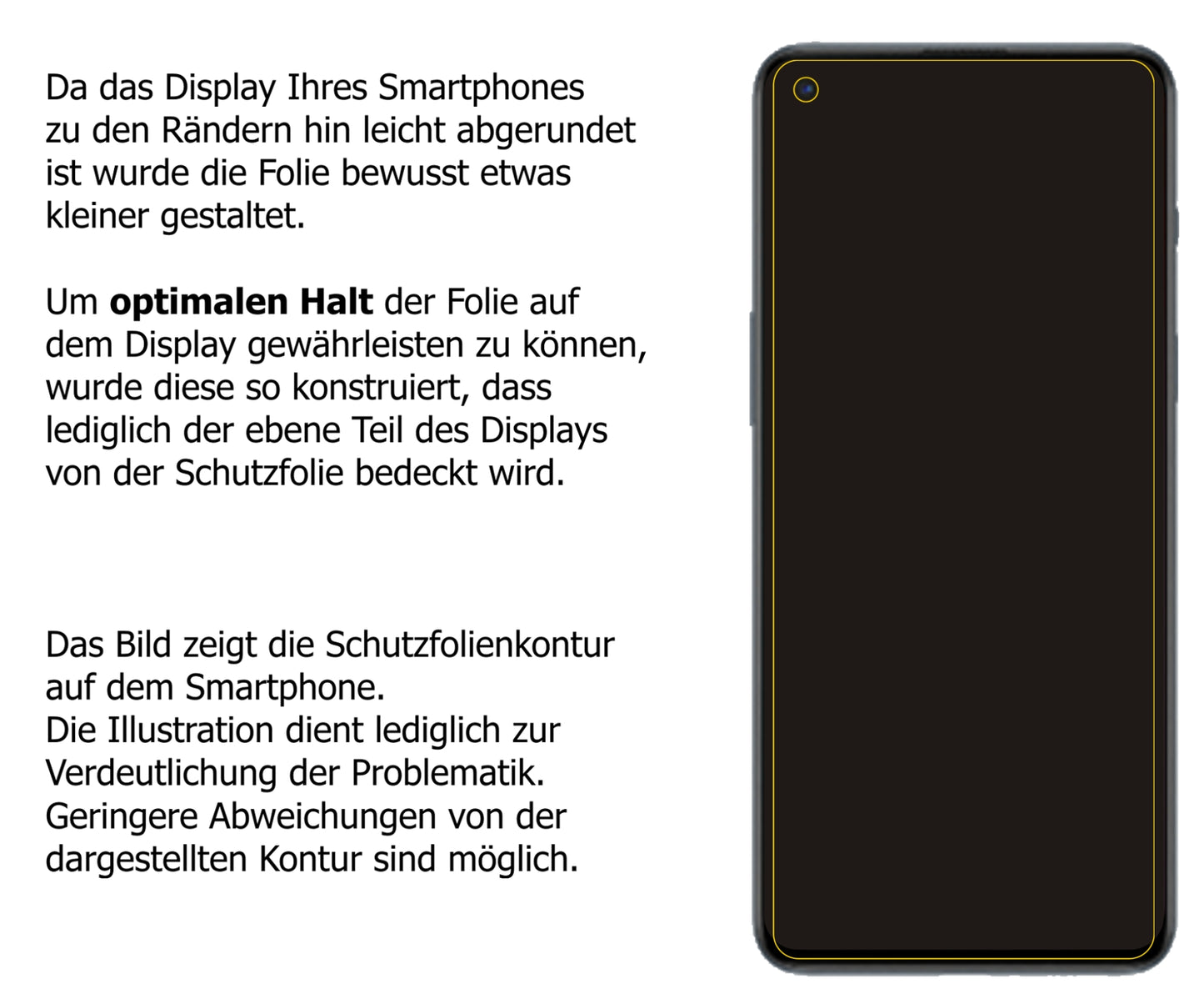 Dünne und klare Folie passend zugeschnitten für OnePlus Nord 2