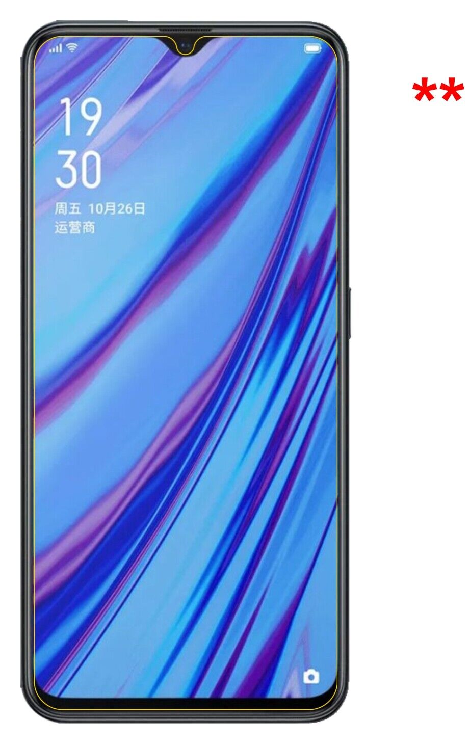 Dünne und klare Folie passend zugeschnitten für Oppo A9x