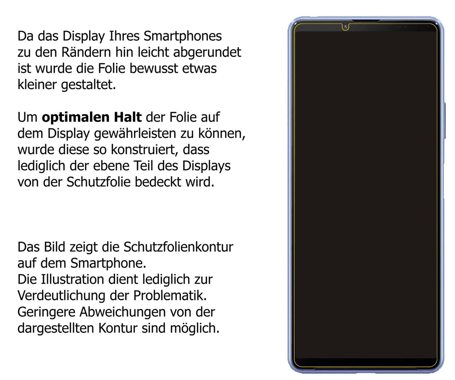 Dünne und klare Folie passend zugeschnitten für Sony Xperia 10 III