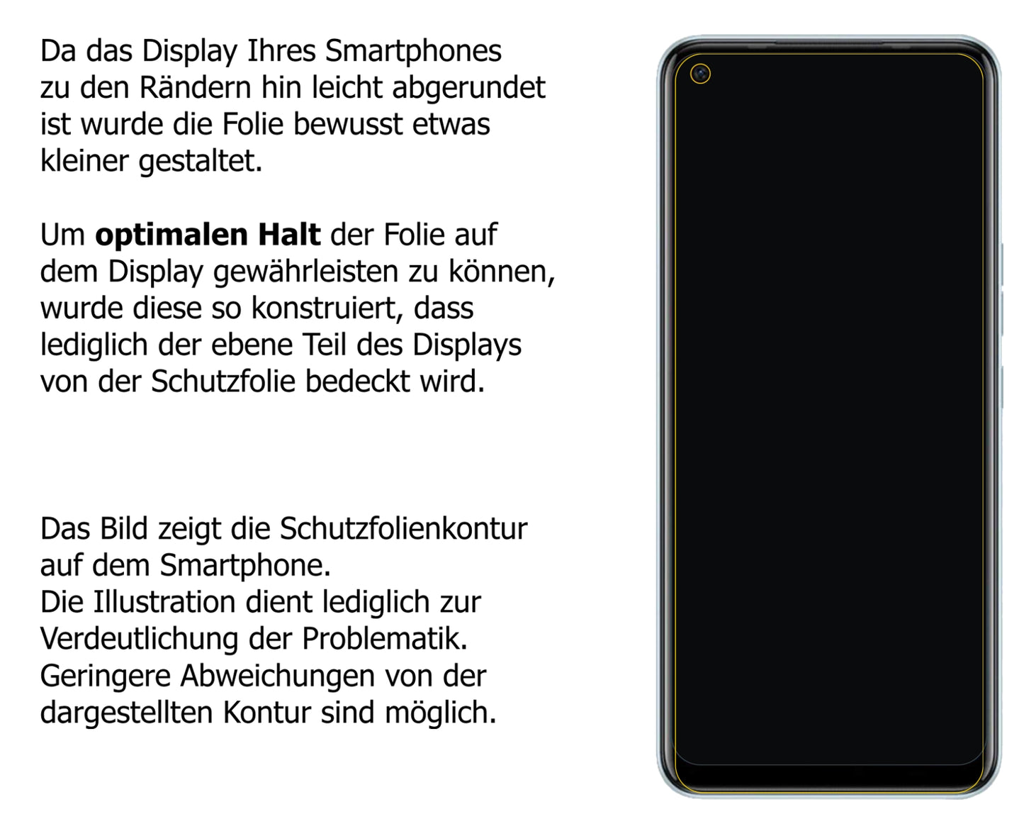 Dünne und klare Folie passend zugeschnitten für Tecno Camon 16
