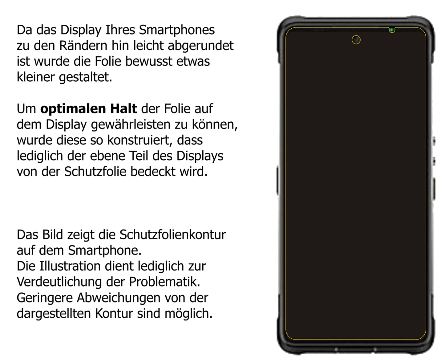 Dünne und klare Folie passend zugeschnitten für Ulefone Armor 10 5G