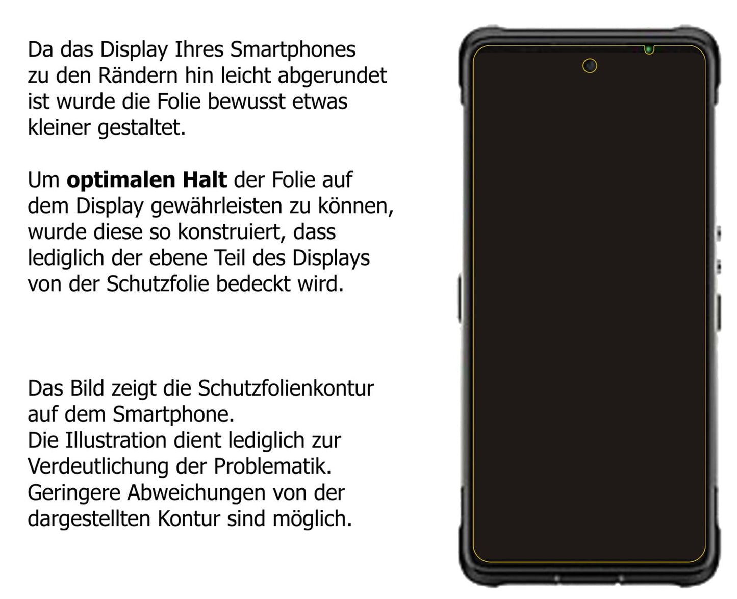 Dünne und klare Folie passend zugeschnitten für Ulefone Armor 10 5G